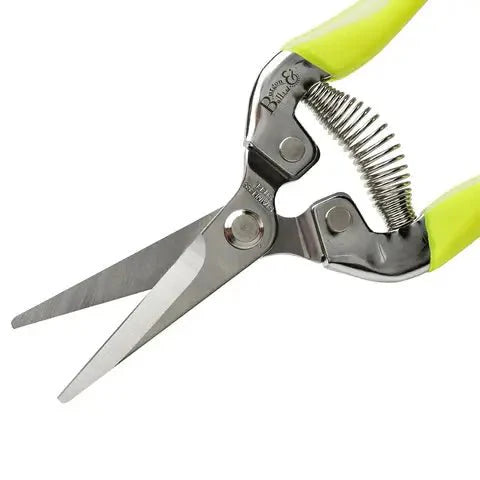 Burgon and Ball Burgon and Ball - Fluorescent Flower & Fruit Snip - Yellow - Flower & Fruit Snip - AllotMate Essentials - GFB/FSYELL -
