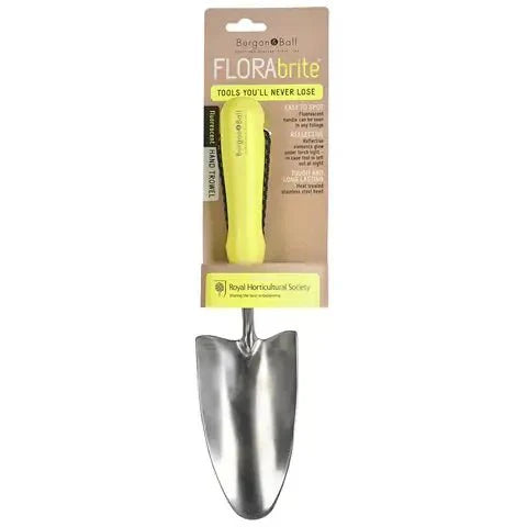 Burgon and Ball Burgon and Ball - Fluorescent Hand Trowel - Yellow - AllotMate Essentials - GFB/HTYELL -