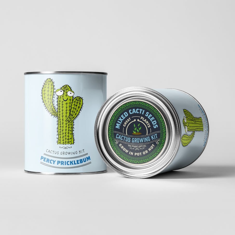 The Plant Gift Co. The Plant Gift Co. - Percy Pricklebum. Grow Your Own Cacti Kit - Plant Growing Kit - The Online Garden Store - PRC - PRC -