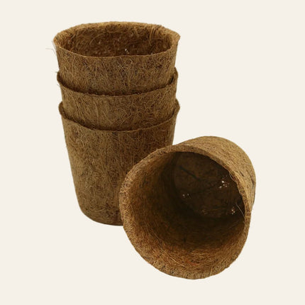 10cm Coir Plant Pots – 100% Biodegradable Pots & Peat-Free | Starter Pots