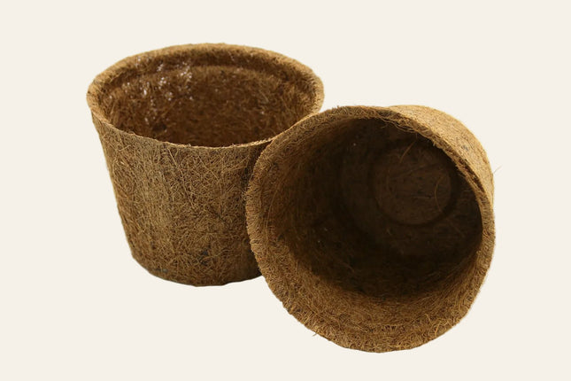 13cm Coir Plant Pots – 100% Biodegradable Pots & Peat-Free 1L | Ideal for Sowing & Growing