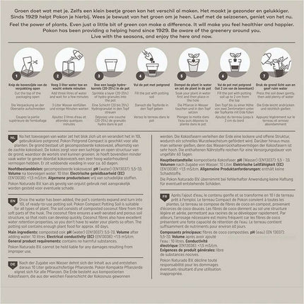 Pokon potting soil Compact - Coconut soil - Home and Garden - 10 liters