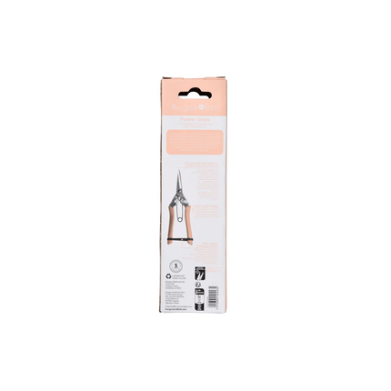 Collectors Fruit & Flower Snips – Blush Pink Precision Cutter | Burgon & Ball | Snips | GCC/FFSPINK 5019360204435 | AllotMate Essentials