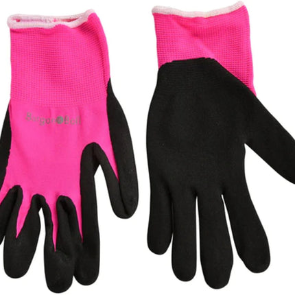 FloraBrite® Fluorescent Gardening Gloves - In Pink or Yellow and size (S/M) & (M/L) – Lightweight & High Visibility | Burgon & Ball | Gloves | GFB/GGYELLSM | AllotMate Essentials