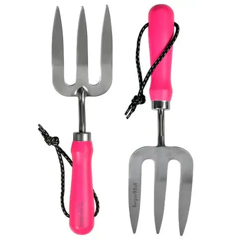 Burgon and Ball Burgon and Ball - Fluorescent Hand Fork - Pink - AllotMate Essentials - GFB/HFPINK - 