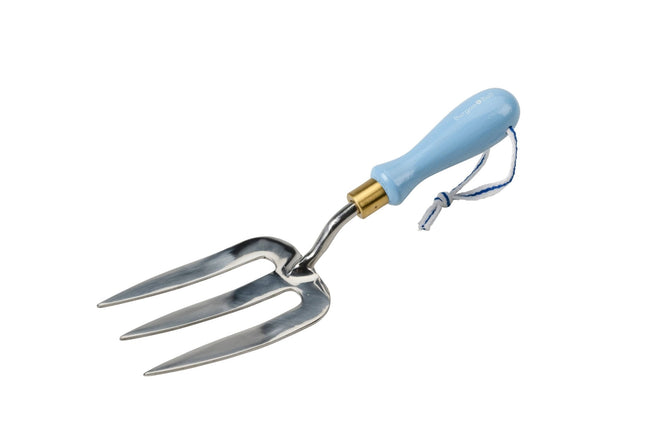 Blue Hand Fork – Heritage - Style Collectors Garden Tool | FSC by Burgon & Ball | Fork | GCC/SHFBLUE 5019360204503 | AllotMate Essentials