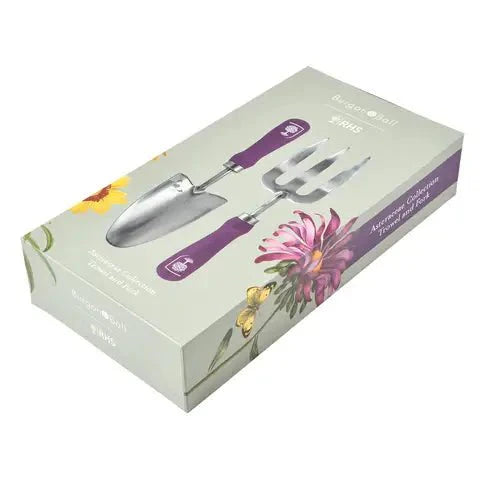 Burgon and Ball Burgon and Ball - NEW RHS Gift Trowel and Fork Asteraceae FSC 100% - AllotMate Essentials - GRH/TFBOXASTER - 