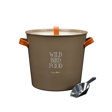 Burgon and Ball - Wild Bird Feed Tin - Truffle - Bird Feed Container - AllotMate Essentials - GEN/BTINTRUFF