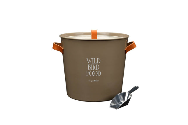 Burgon and Ball - Wild Bird Feed Tin - Truffle - Bird Feed Container - AllotMate Essentials - GEN/BTINTRUFF
