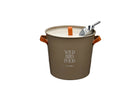 Wild Bird Feed Tin, Decorative Steel Seed Storage with Scoop