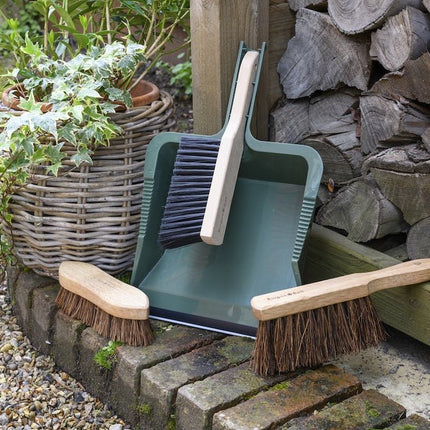 RHS Hand Sweeping Brush – FSC Handle with Bassine Bristles | Burgon & Ball | Hand Brush | GTH/HBBASS 5019360203438 | AllotMate Essentials