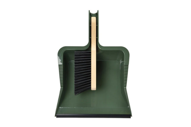RHS Large Dustpan & Brush Set – FSC Wood & Stiff Bristles | Burgon & Ball