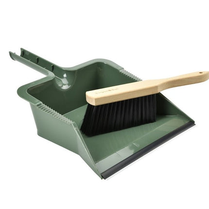 RHS Large Dustpan & Brush Set – FSC Wood & Stiff Bristles | Burgon & Ball | Dustpan & Brush | GTH/HBPAN 5019360203445 | AllotMate Essentials