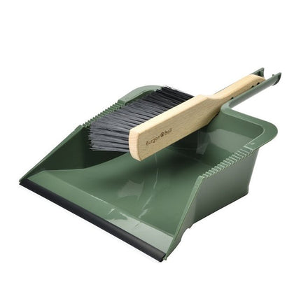 RHS Large Dustpan & Brush Set – FSC Wood & Stiff Bristles | Burgon & Ball | Dustpan & Brush | GTH/HBPAN 5019360203445 | AllotMate Essentials