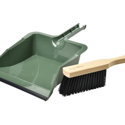 RHS Large Dustpan & Brush Set – FSC Wood & Stiff Bristles | Burgon & Ball | Dustpan & Brush | GTH/HBPAN 5019360203445 | AllotMate Essentials