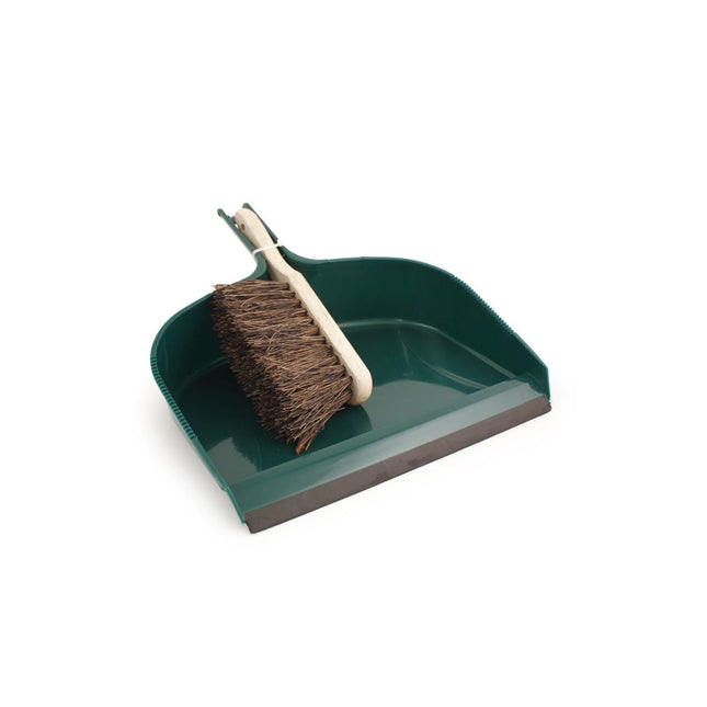 RHS Large Dustpan & Brush Set – FSC Wood & Stiff Bristles | Burgon & Ball