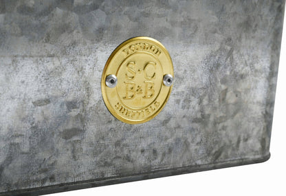 Galvanised Seed Tin – Stylish Storage with Inner Compartments | Sophie Conran by Burgon & Ball | Seed Storage | GSC/SEEDGALV 5019360203353 | AllotMate Essentials
