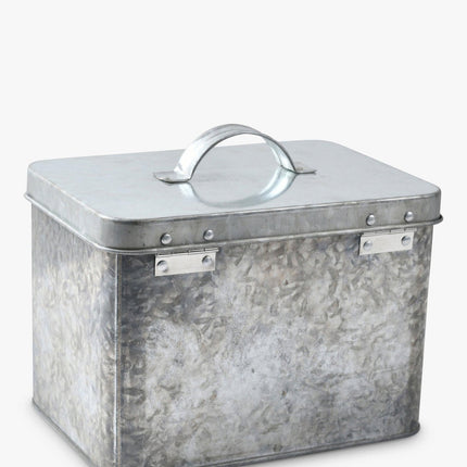 Galvanised Seed Tin – Stylish Storage with Inner Compartments | Sophie Conran by Burgon & Ball | Seed Storage | GSC/SEEDGALV 5019360203353 | AllotMate Essentials