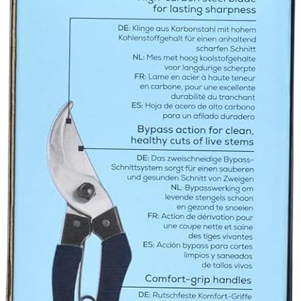 Collectors Bypass Secateurs – Navy Finish Garden Pruners | Burgon & Ball | Bypass Secateurs | GCC/SCNAVY 5019360204459 | AllotMate Essentials