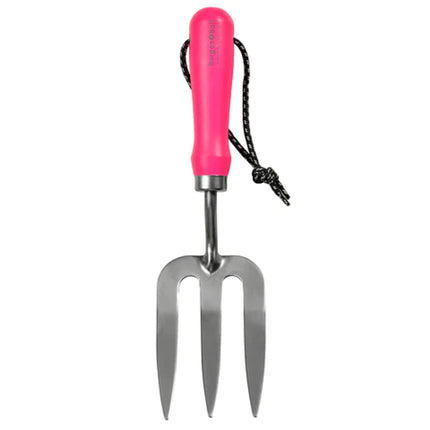 FloraBrite® Fluorescent Hand Fork – Bright Garden Tool in Pink or Yellow | Burgon & Ball | Fork | GFB/HFPINK 5019360013143 | AllotMate Essentials