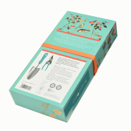 Flora & Fauna Garden Gift Set – Trowel & Secateurs in RHS Design | Burgon & Ball | Garden Trowel & Secateurs Gift Set | GRH/TSBOXFF 5019360013013 | AllotMate Essentials