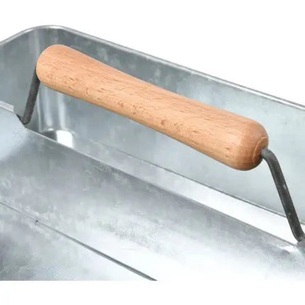 Galvanised Steel Garden Trug with Wooden Handle, Sophie Conran Design, 33.5cm Length