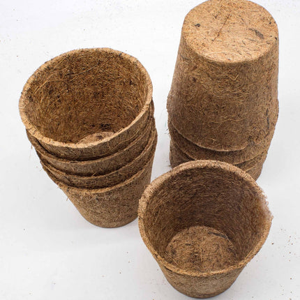 10cm Coir Plant Pots – Biodegradable Starter Pots | Peat - Free | CoirProducts | Pots | CP10 5060861940155 | AllotMate Essentials