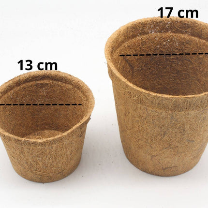 17cm Coir Plant Pots – 100% Biodegradable & Peat - Free | Ideal for Growing On | CoirProducts | Pots | CP17 5060861940650 | AllotMate Essentials