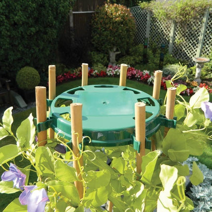 Bean & Pea Support Ring – Durable Metal Frame for Climbing Crops | Garland | Bean & Pea Ring | W2000 5031670520005 | AllotMate Essentials