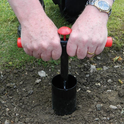 Bulb Planter – Heavy Duty Steel Tool for Precision Planting | Ergonomic Grip | Bulb Planter | W0474 5031670504746 | AllotMate Essentials