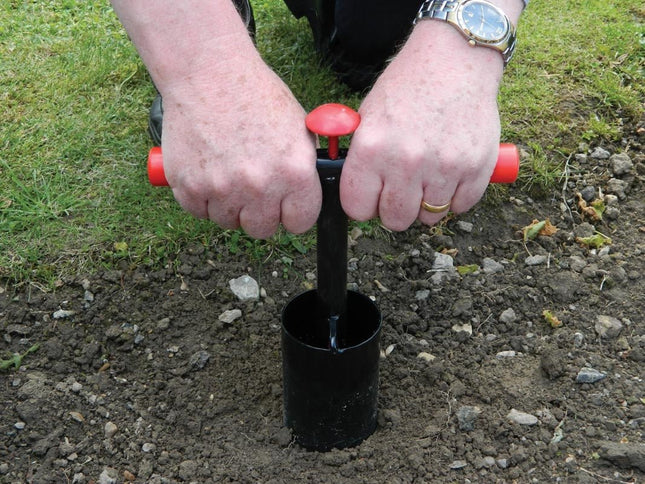 Bulb Planter – Heavy Duty Steel Tool for Precision Planting | Ergonomic Grip | Bulb Planter | W0474 5031670504746 | AllotMate Essentials