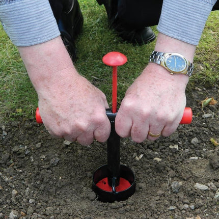 Bulb Planter – Heavy Duty Steel Tool for Precision Planting | Ergonomic Grip | Bulb Planter | W0474 5031670504746 | AllotMate Essentials