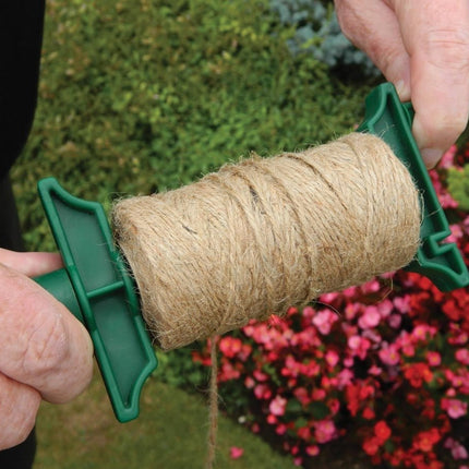 Jute String Line & Holder – Natural Garden Plant Support | Garland | Planting Line | W0567 503167050675 | AllotMate Essentials