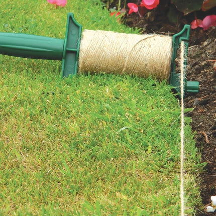 Jute String Line & Holder – Natural Garden Plant Support | Garland | Planting Line | W0567 503167050675 | AllotMate Essentials