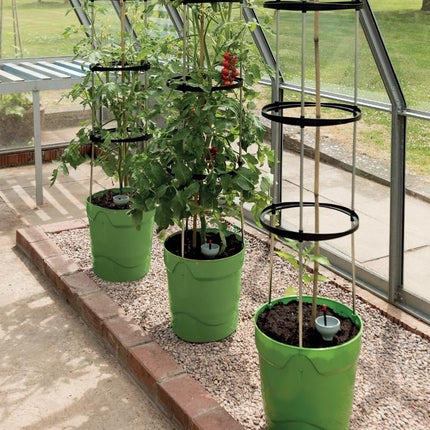 Self - Watering Grow Pot Tower – Vertical Garden System in Green, Red and Anthracite Grey | Garland | Self Watering Grow Pot | G195AN 5031670003737 | AllotMate Essentials