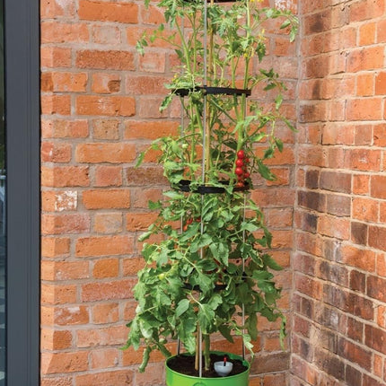 Self - Watering Grow Pot Tower – Vertical Garden System in Green, Red and Anthracite Grey | Garland | Self Watering Grow Pot | G195AN 5031670003737 | AllotMate Essentials
