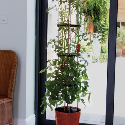 Self - Watering Grow Pot Tower – Vertical Garden System in Green, Red and Anthracite Grey | Garland | Self Watering Grow Pot | G195GR 5031670003690 | AllotMate Essentials