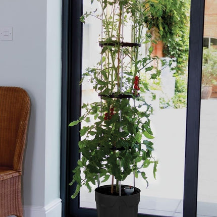 Self - Watering Grow Pot Tower – Vertical Garden System in Green, Red and Anthracite Grey | Garland | Self Watering Grow Pot | G195GR 5031670003690 | AllotMate Essentials