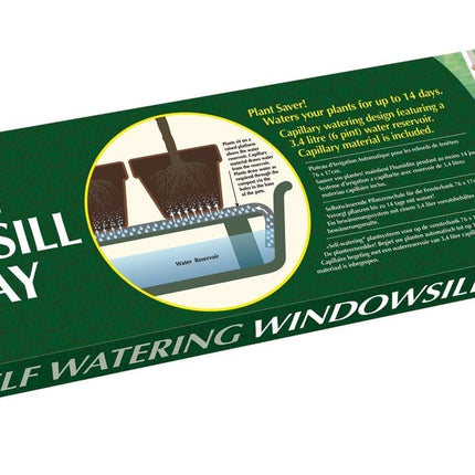 Self - Watering Windowsill Plant Tray – Compact Indoor Growing Tray | Garland | Windowsill Tray | G71 5031670001931 | AllotMate Essentials