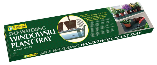 Self - Watering Windowsill Plant Tray – Compact Indoor Growing Tray | Garland | Windowsill Tray | G71 5031670001931 | AllotMate Essentials