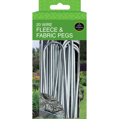 Wire Fleece & Fabric Pegs – Secure Garden Covering (20 Pack) | Garland | Pegs | W0884 5031670508843 | AllotMate Essentials