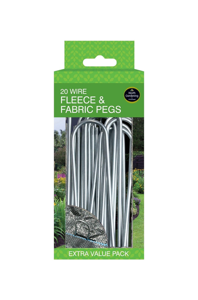 Wire Fleece & Fabric Pegs – Secure Garden Covering (20 Pack) | Garland | Pegs | W0884 5031670508843 | AllotMate Essentials