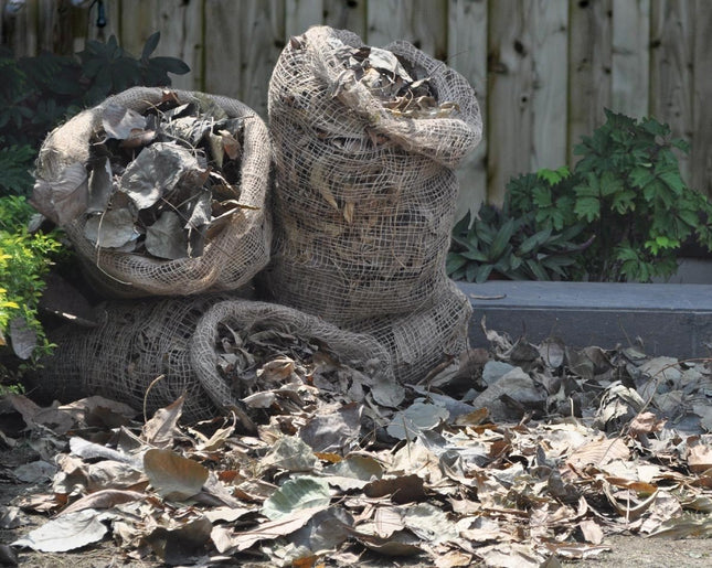 Jute Leaf Bags – Eco-Friendly Garden Waste Sacks (Pack of 3) | Garland