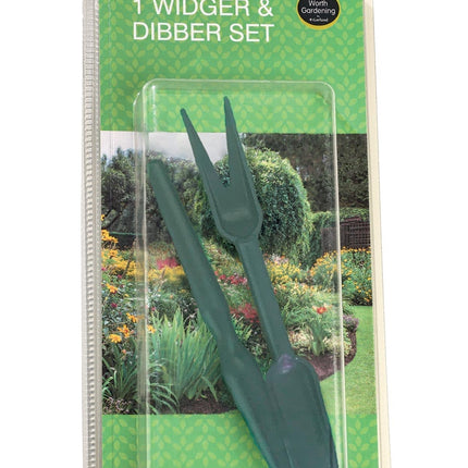 Widger and Dibber Set, Seedling Pricking Out and Planting Tools, 2 Piece Set