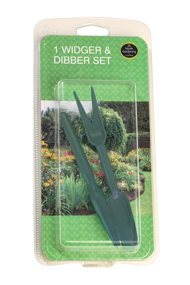 Widger and Dibber Set, Seedling Pricking Out and Planting Tools, 2 Piece Set