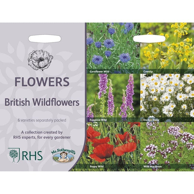 RHS British Wildflowers Seed Collection 6 Native Varieties