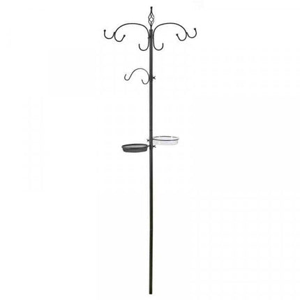 Original Bird Dining Station, Garden Feeding Station with Tray and Water Dish, 204cm Tall