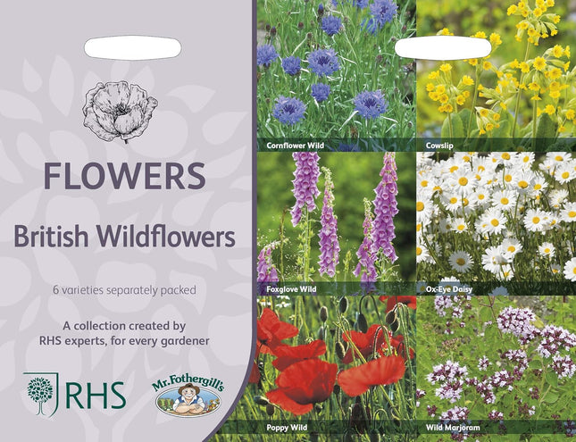 RHS British Wildflowers Seed Collection 6 Native Varieties