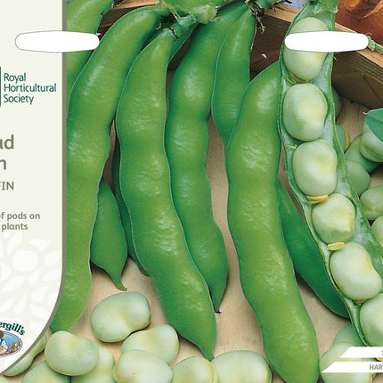 RHS Broad Bean Suprifin 50 Seeds
