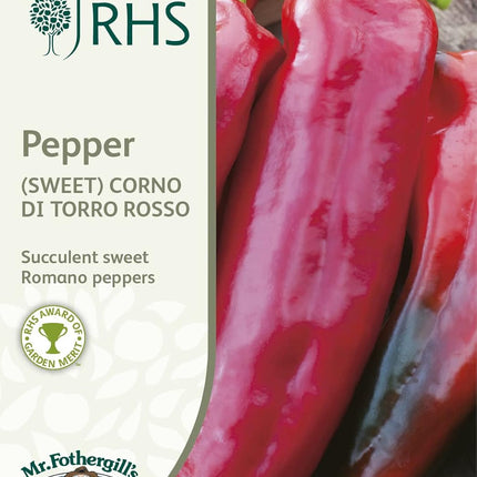 RHS PEPPER (Sweet) Corno di toro rosso